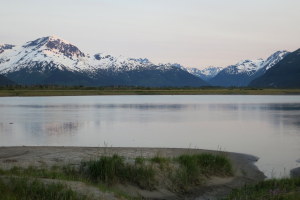 We pulled over and cooked dinner to this view... at 11pm - sunset