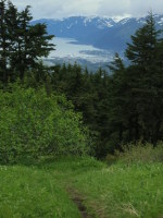 Down the winter trail towards Seward