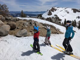 Easter bunnies on Granite Chief