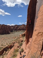 Atomic Indian, favorite climb in Snow canyon :)