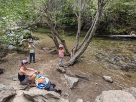 Lunch by the creek