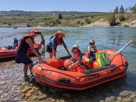 Rafting adventure on the Bow river :)