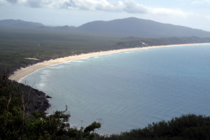 Ramsay Bay is huge (as seen from Nina Peak)