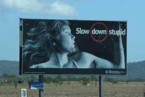 Another very to-the-point road sign along the Bruce Highway