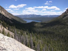 Redfish Lake as seen from our climb