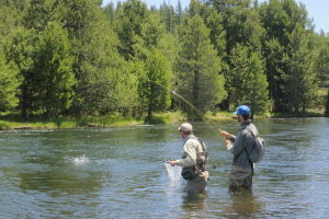 That fish was putting up a fight for a few minutes!