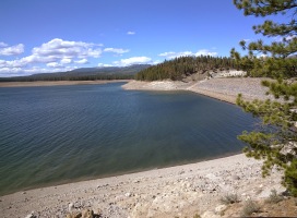 Stampede reservoir pretty low