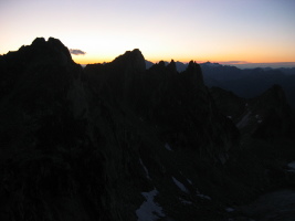 Sunrise above Crescent Spire