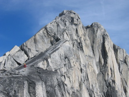 looking back at the ridge