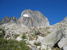 Hiking out from the hut on sunday... sad to leave in such nice weather, but we had to!