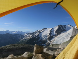 Good morning! Waking up to this view from our tent!