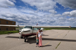 On the ground in Calgary! At the flying club