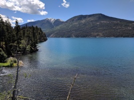Chilko lake, where Melissa and I went for a run