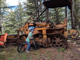 Bodie loved exploring all the old machines