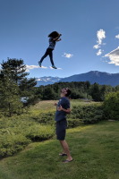 Zoe wanted to go flying before dinner