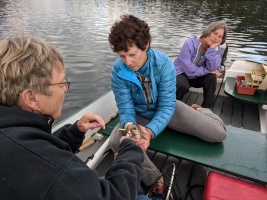 Melissa went on an all-girls after-dinner fishing boat :)