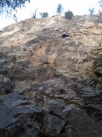 Sport climbing in Cougar Canyon, Canmore