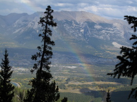 Rainbow over Canmore