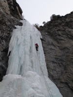 David cruising up the pillar