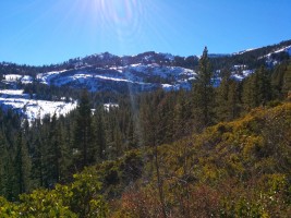 The ice can be seen if you zoom in center. (from approach, beta photo)