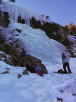 Me, Rebecca and Lynette at the base