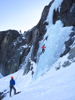 Melissa starting up the ice :)