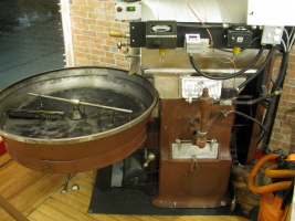 Vintage coffee roasting machine in Ouray