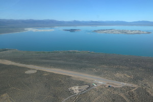 Mono Lake, with Lee Vining airport. Gorgeous place!