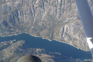 Over Hetch Hetchy. One of the best options in case of emergency I suppose...