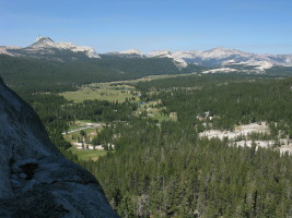 beautiful morning view of Tuolumne (Cathedral Peak on the left)