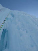 Another shot on rappel, now looking up