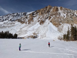 Trumbull lake in winter