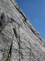Karén at the 5.9 section on the 1st real pitch