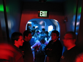 In line on Space Mountain