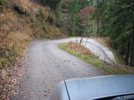 the narrowest paved road i've ever seen.  took 2-point turns to get the vectra through.