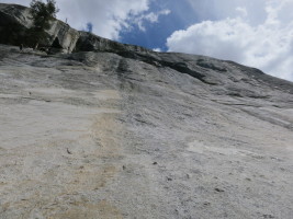 Dozier Dome face climbing