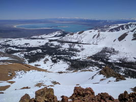 Mono lake from the top of Dunderberg (12300')