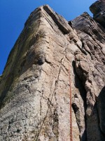 Climbing Molar concentration, 5.10b at Snowshed. First time of the season there!