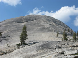 Looking back on the descent - 3rd class slab