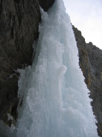 The second pillar, overhanging at the start