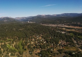 Truckee with Donner Lake in the background