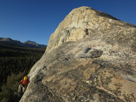 Hiking off of Lembert Dome