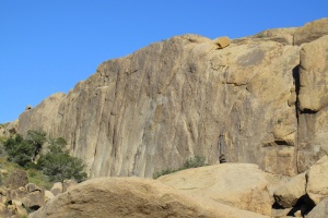 The Split Rock climbing area with the most amazing descent