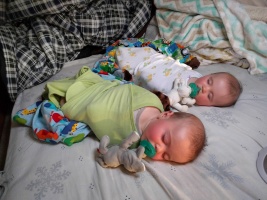 Kiddos are napping in the camper before dinner