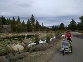 A quick run on the Legacy trail before the storm hits