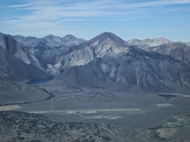 Mammoth Airport with Convict Lake in the background