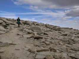 Hiking to the summit of Whitney