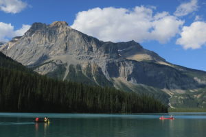 Canoes at Emerald Lake