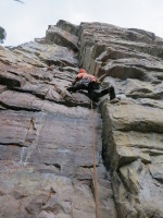 Standing Ovation, 5.10c gear climb that is kinda cool