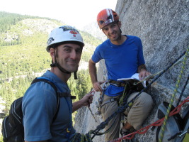 Pavel and I at the belay